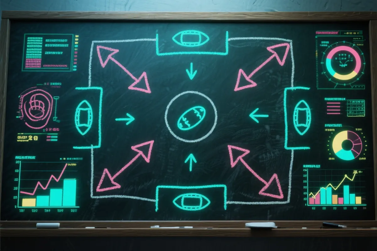 战术板与数据分析图表