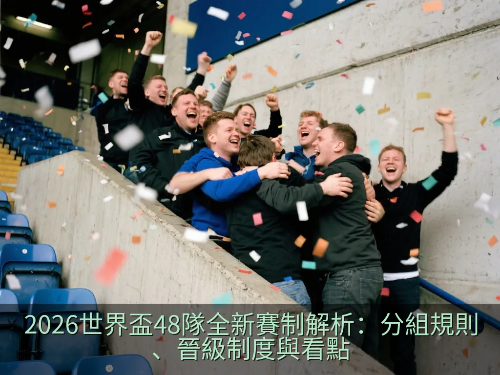 抽象的足球場與淘汰賽晉級路線圖，象徵32強淘汰賽的激烈競爭